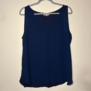 LOFT Deep Blue Tank Top Size Large